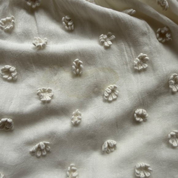 Cami Nyc Womens White Floral Appliqué Long Sleeve Cotton Carolina Mini Dress XS - Picture 13 of 16